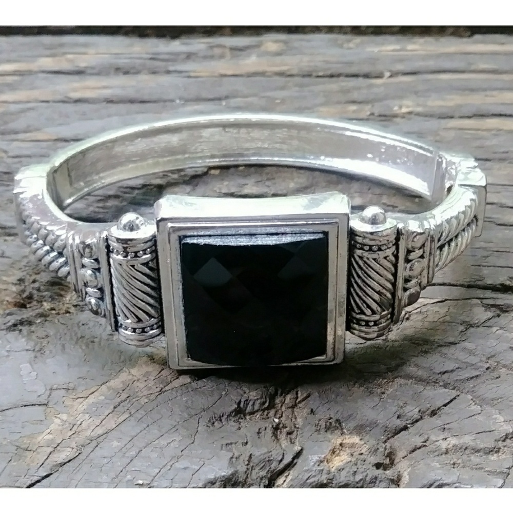 Fashion Silver Tone Hinge Bracelets - Picture 4 of 5